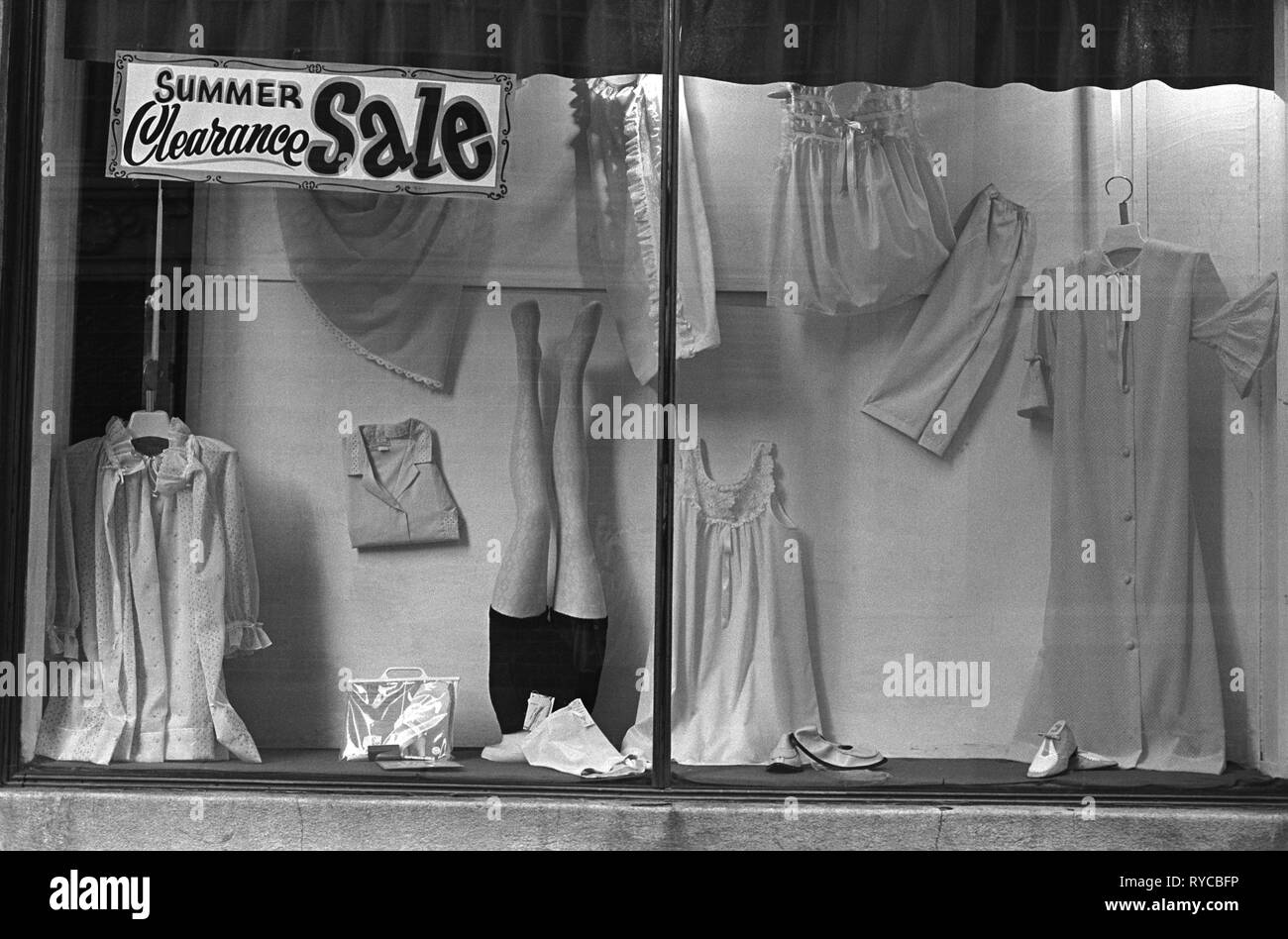 Shop window. Ladies clothing store Trenton, New Jersey USA 1969 Stock Photo  - Alamy