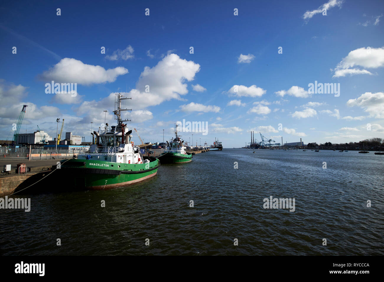 Shackleton and beaufort tug pushers at dublin port Dublin Republic of ...