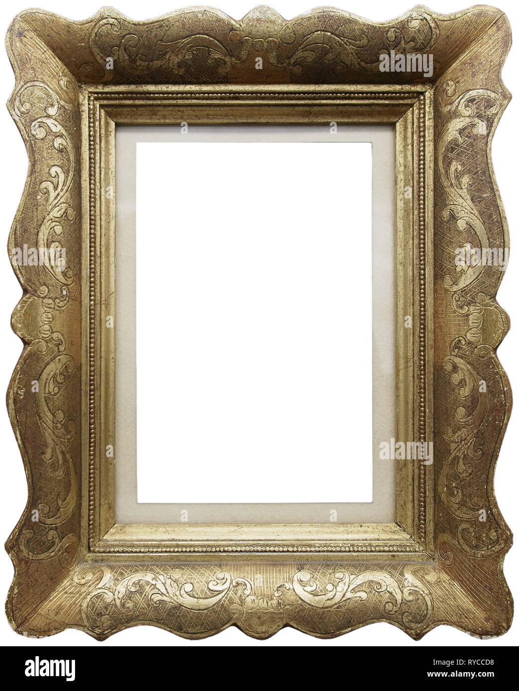 Frame painting wood gold hi-res stock photography and images - Alamy
