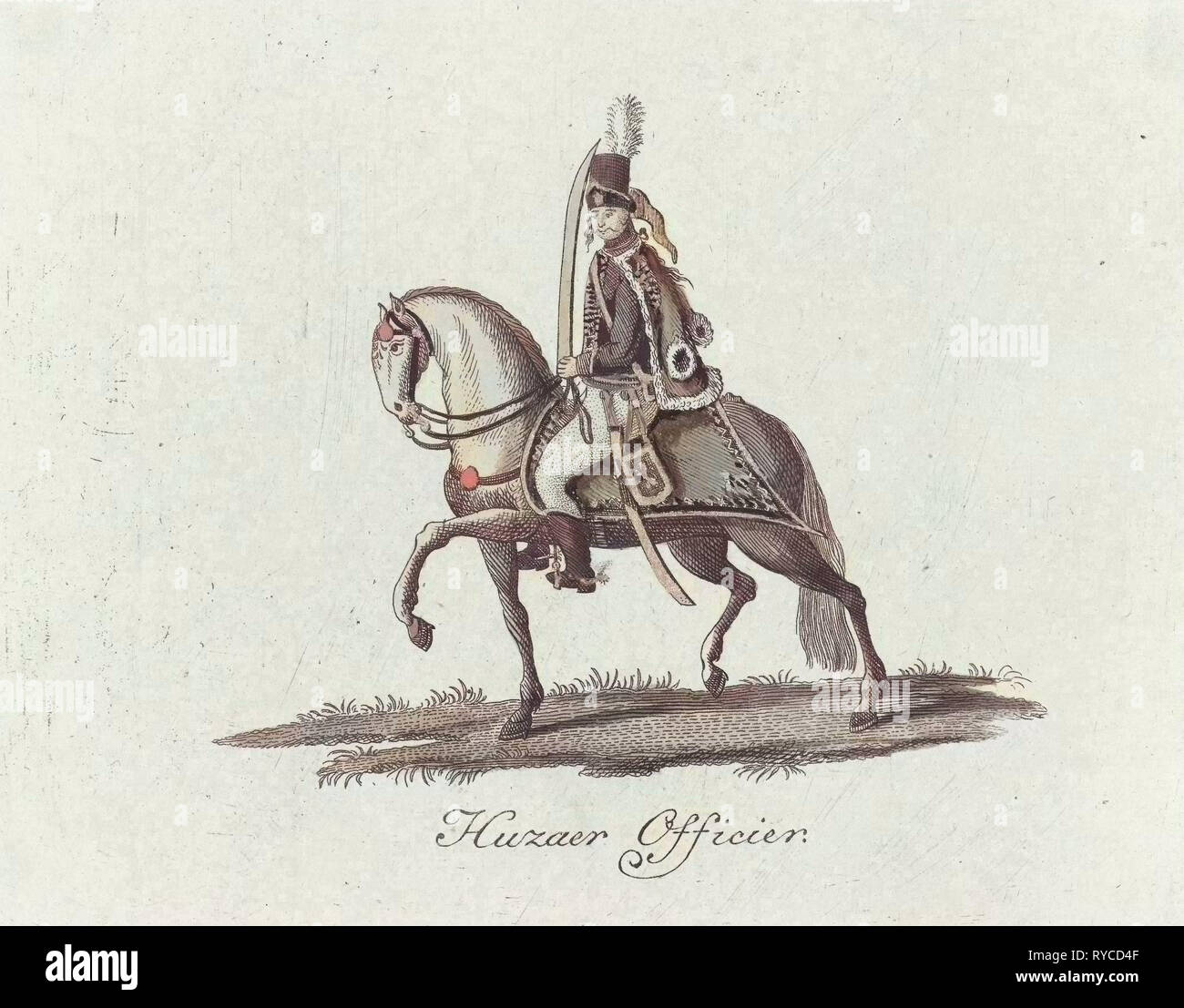 Hussar, Anonymous, 1785 Stock Photo