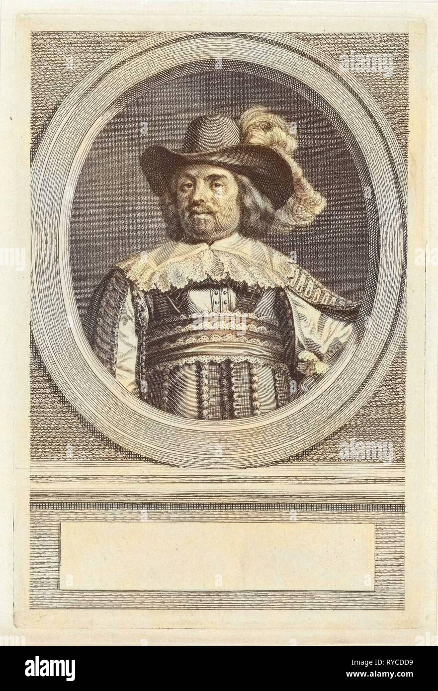 Portrait of Roelof Bicker, Jacob Houbraken, 1747 - 1759 Stock Photo