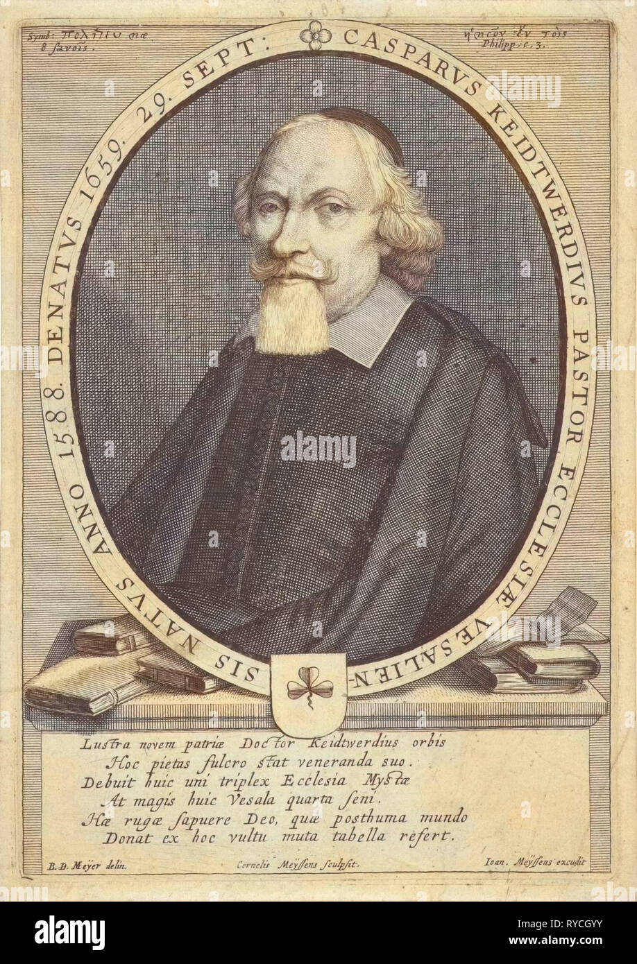 Portrait of Casparus Keidtwerdius, Cornelis Meyssens, Joannes Meyssens