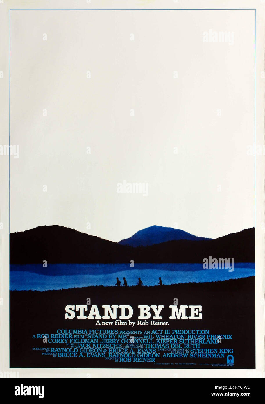 MOVIE POSTER, STAND BY ME, 1986 Stock Photo - Alamy