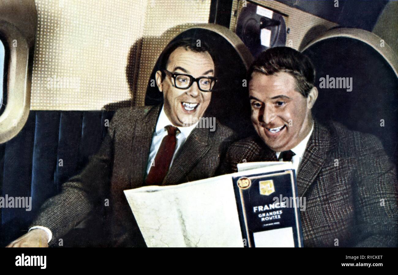 ERIC MORECAMBE, ERNIE WISE, THAT RIVIERA TOUCH, 1966 Stock Photo