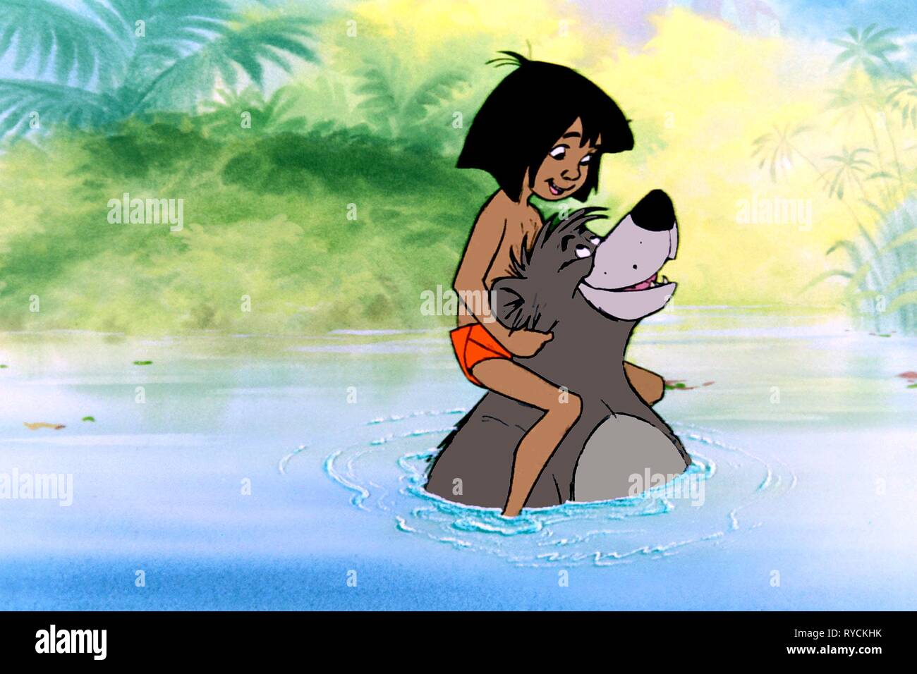 BALOO THE BEAR, MOWGLI, THE JUNGLE BOOK, 1967 Stock Photo