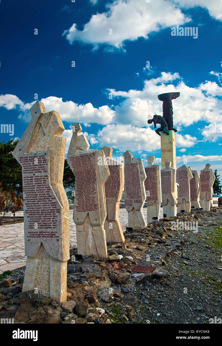 A monument dedicated to the hundreds of Greek citizens executed by the  Nazis on December 1943 at Amiras village Viannos municipality, Crete,  Greece Stock Photo - Alamy
