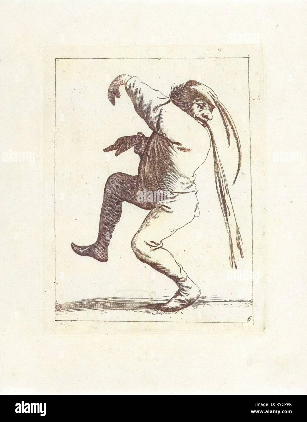 Vomiting man, Pieter Jansz. Quast, Frederik de Wit, 1639 - 1706 Stock Photo
