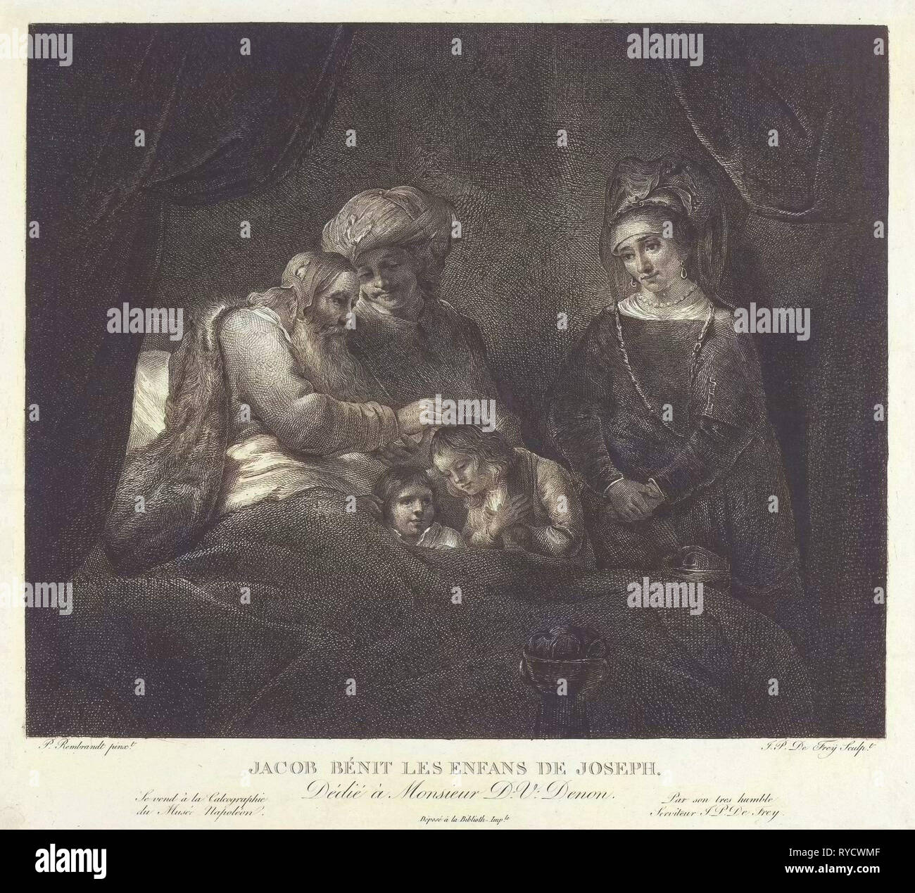 Jacob blesses manasseh hi-res stock photography and images - Alamy