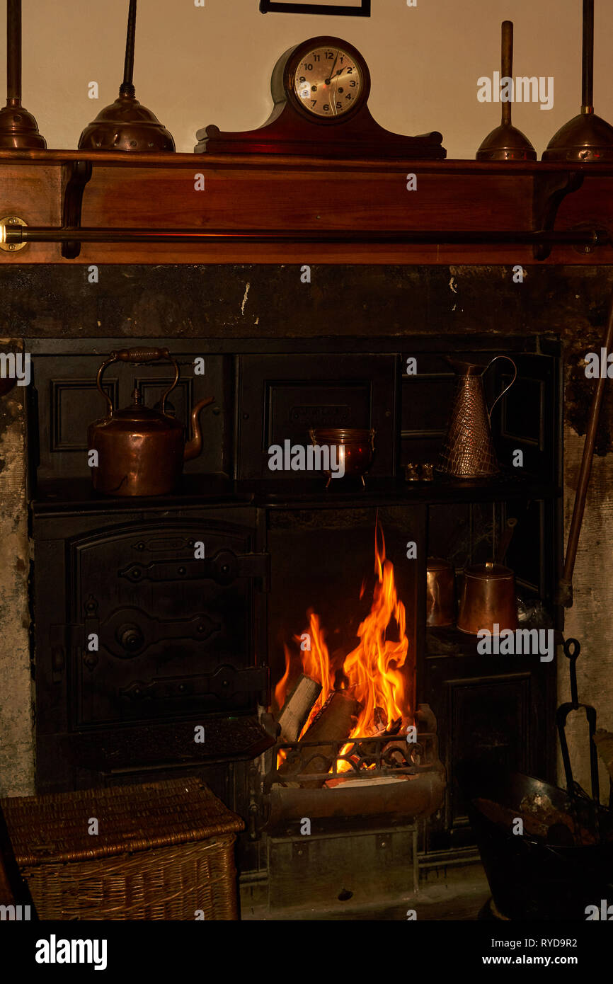 Coal Fire Grate Fireplace Stock Photos Coal Fire Grate Fireplace