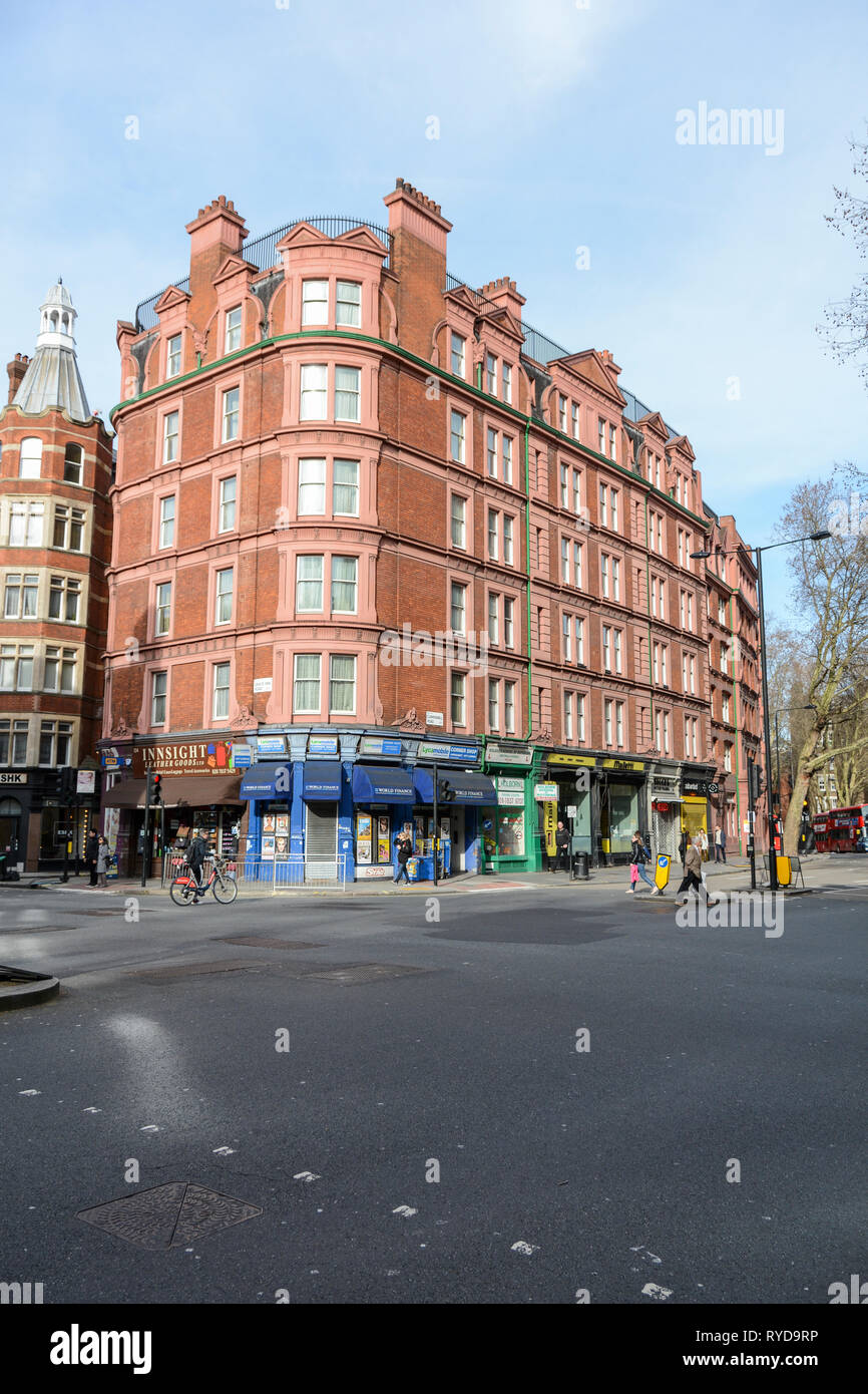 Junction of Grays Inn Road and Theoblads Road, Stock Photo