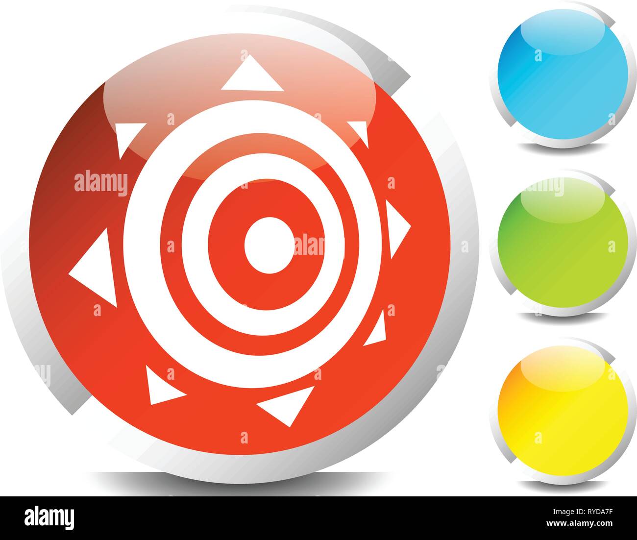 Icon with sun symbol. Solar energy, summer, sun icon Stock Vector Image ...