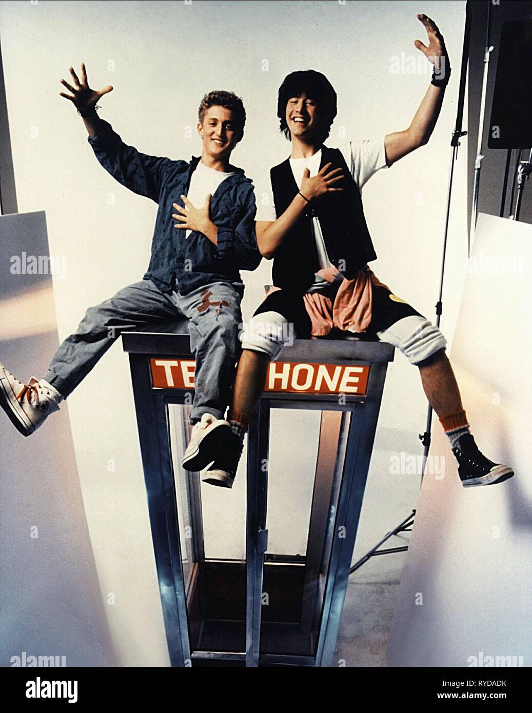 ALEX WINTER, KEANU REEVES, BILL and TED'S EXCELLENT ADVENTURE, 1989