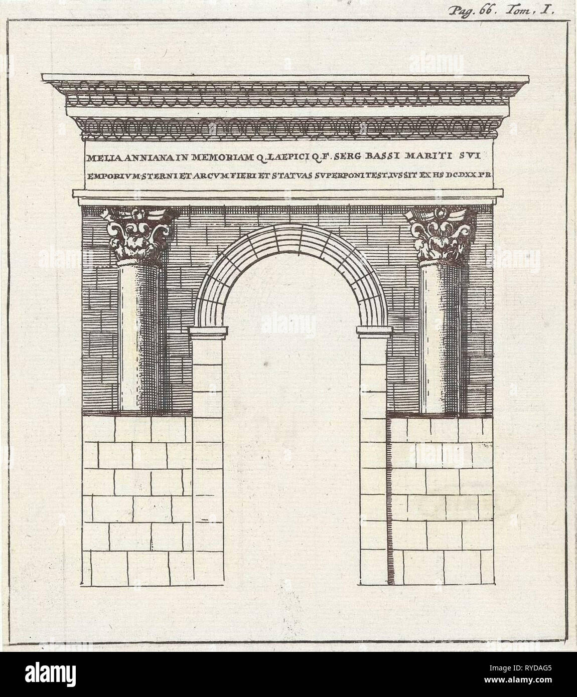 Roman Gate At Zara Jan Luyken Hendrick And Dirk Boom 1679 Stock Photo Alamy