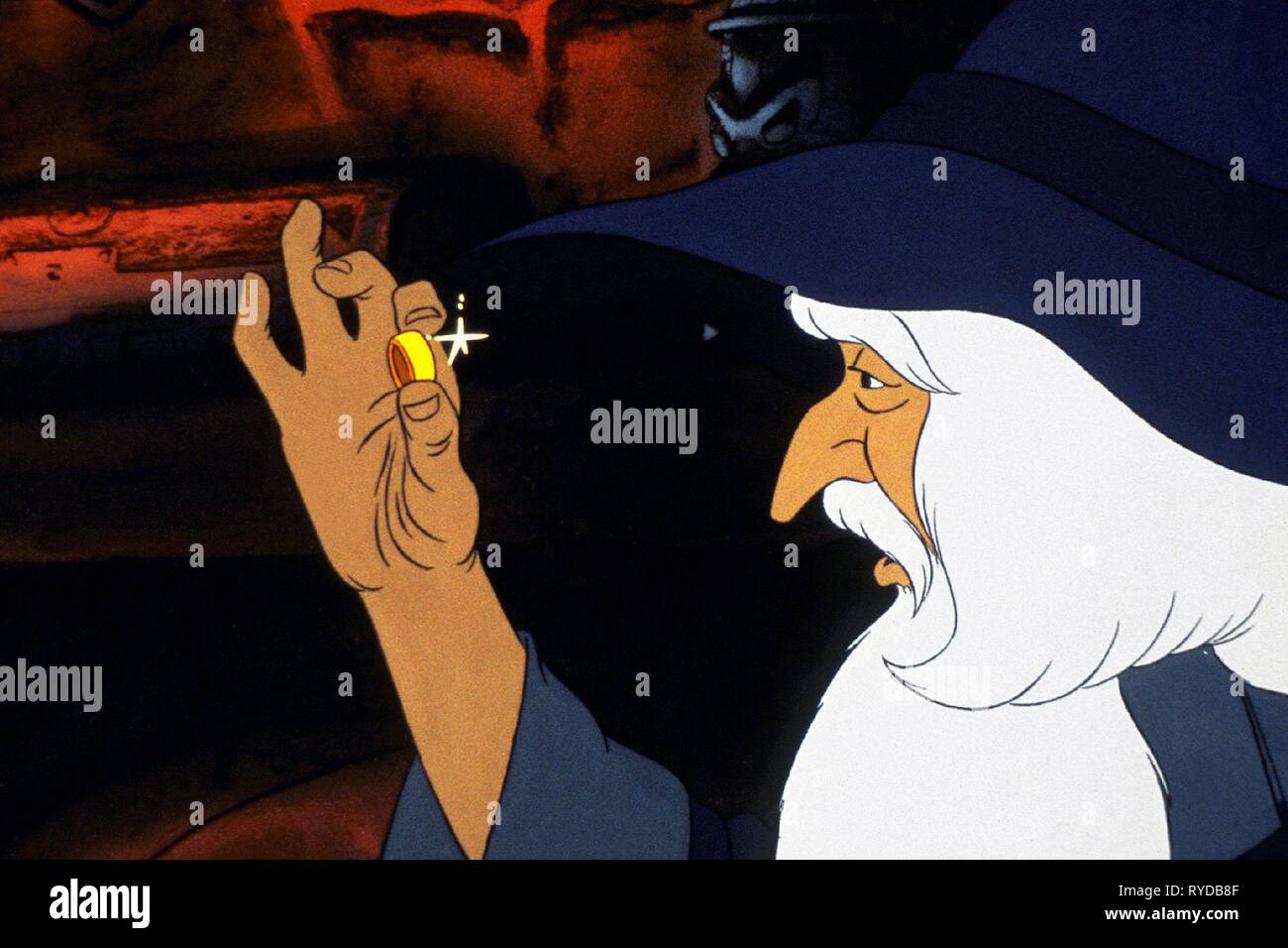 GANDALF, THE RING, THE LORD OF THE RINGS, 1978 Stock Photo