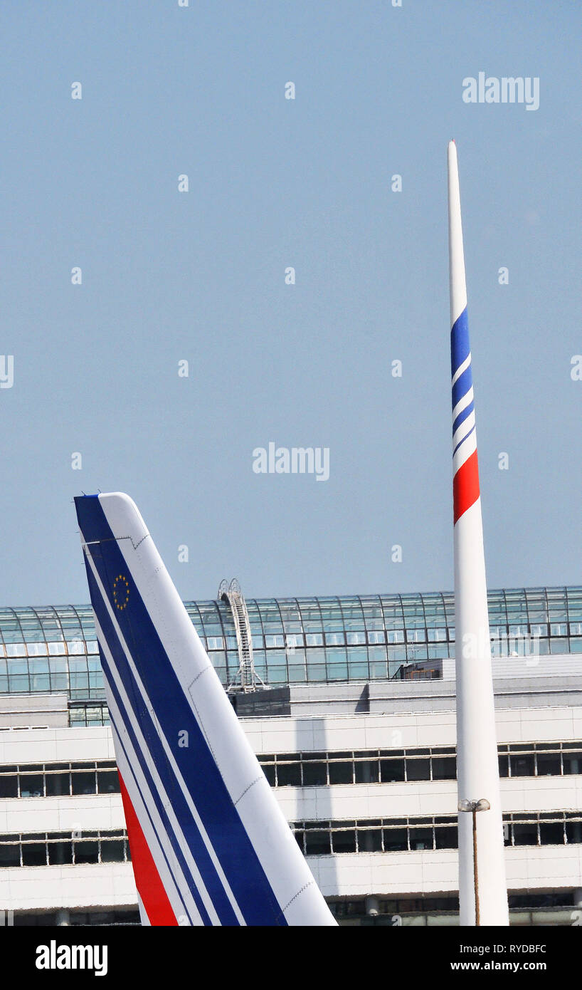 Air France headquarters building, Roissy Charles de Gaulle international airport, Paris, France Stock Photo