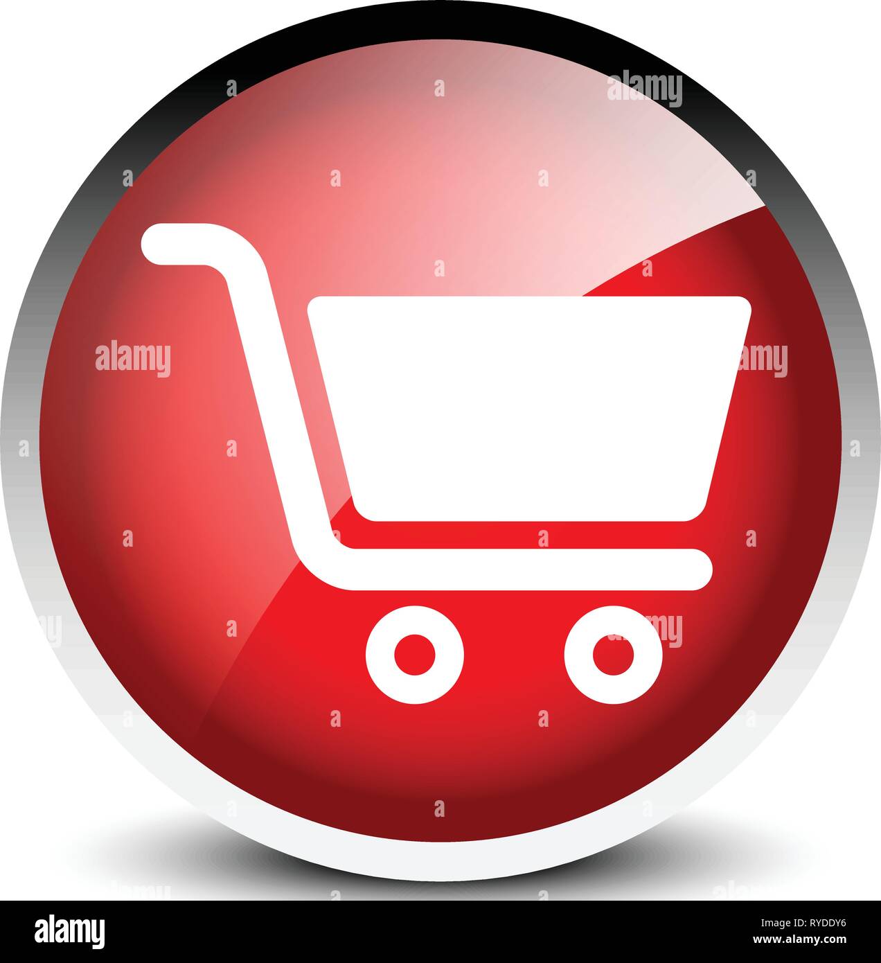 Icon with shopping cart symbol. Ecommerce, online store checkout icon ...