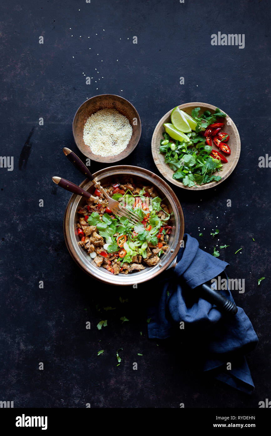 Chicken Stir fry Stock Photo - Alamy
