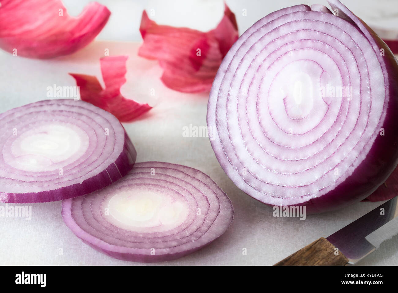 A sliced red onion Stock Photo Alamy