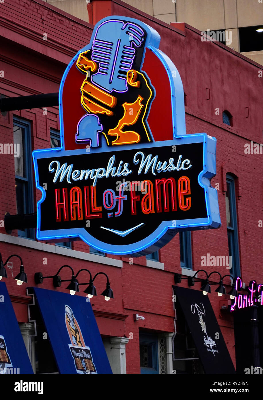 Memphis music hall of fame Tennessee Stock Photo