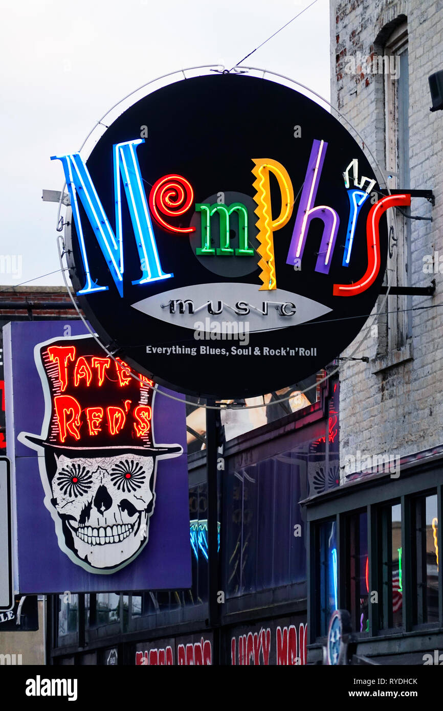 Tater Red's Memphis Tennessee Stock Photo