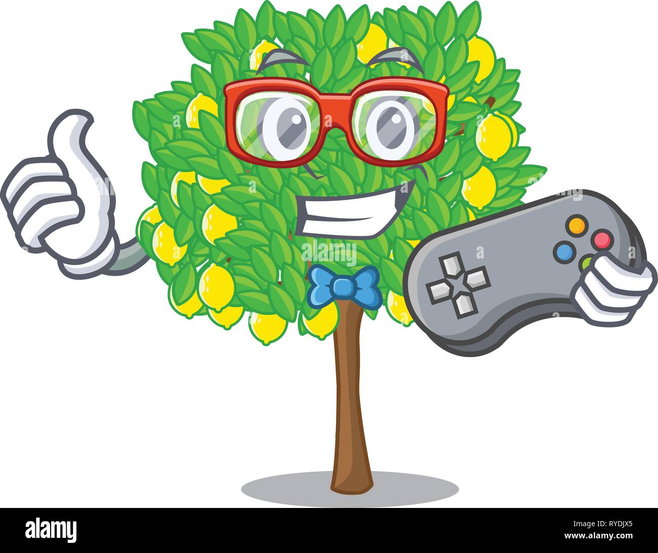 Gamer lemon tree cartoon next the house Stock Vector Image & Art - Alamy