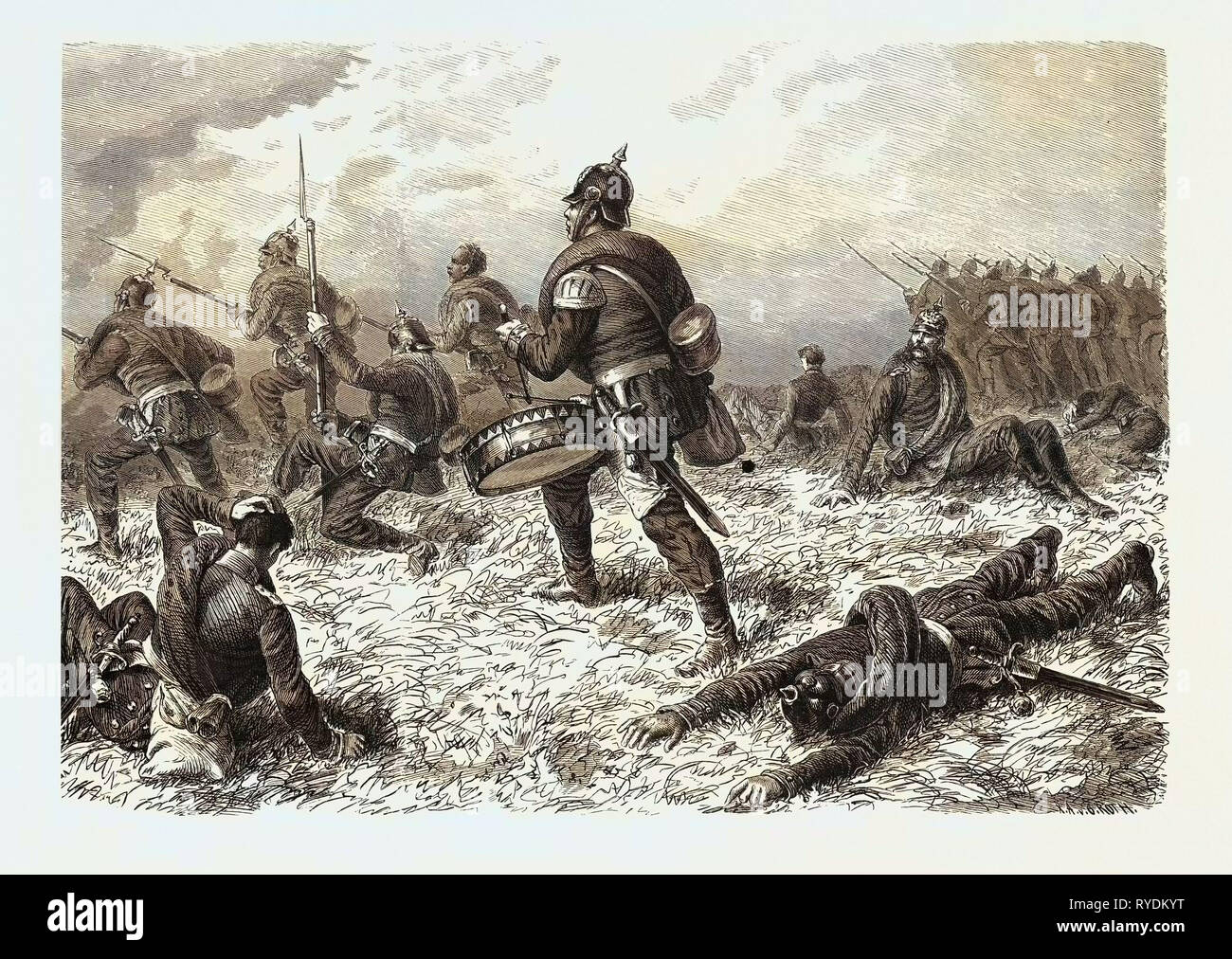 FrancoPrussian War The Drum of the Emperor Alexander Regiment at Le