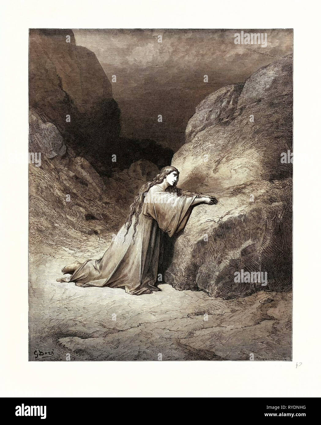 Mary Magdalene Repentant Stock Photo