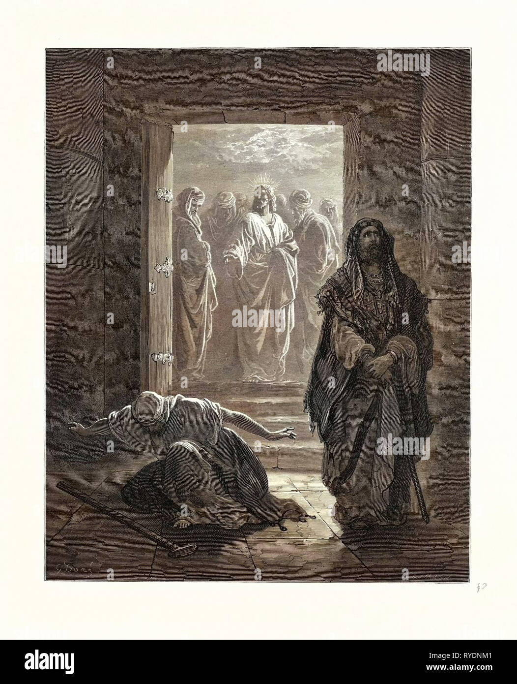 The Pharisee and the Publican Stock Photo