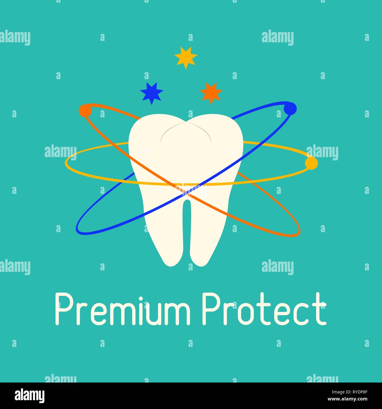 Vector Illustration With Tooth Protection For Teeth Dental