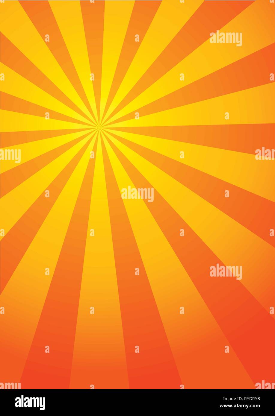 The hot summer sun - vector illustration Stock Vector Image & Art - Alamy