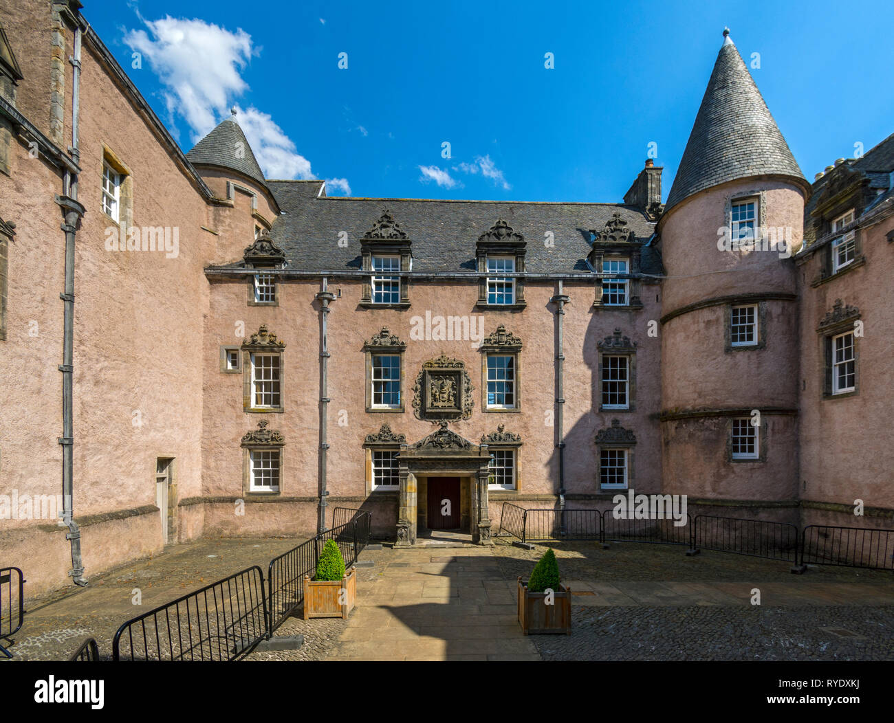 The Argyll's Lodging building from the courtyard, Stirling, Stirlingshire, Scotland, UK Stock Photo