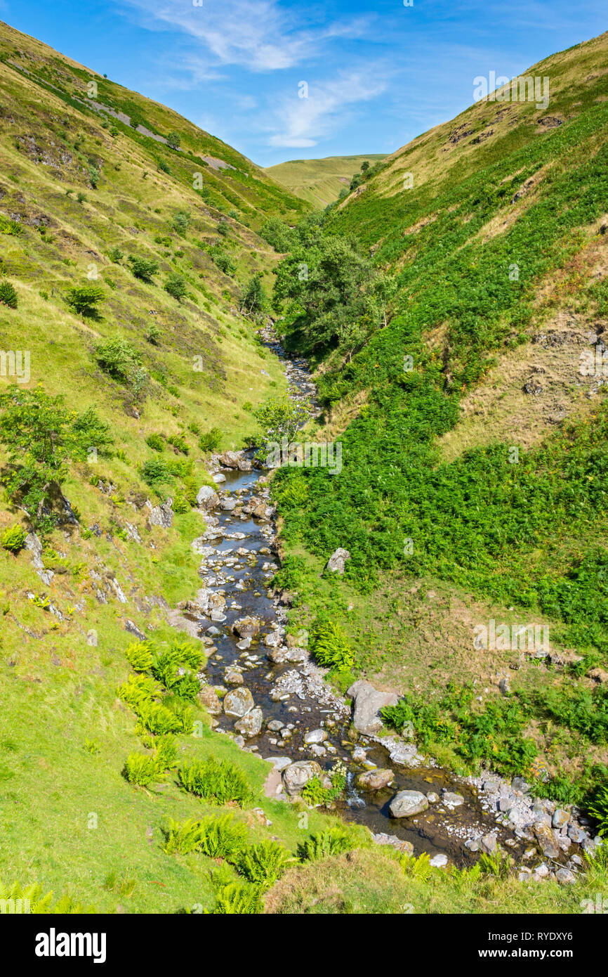 The upper reaches of Alva Glen in the Ochil Hills, Clackmannanshire, Scotland, UK Stock Photo