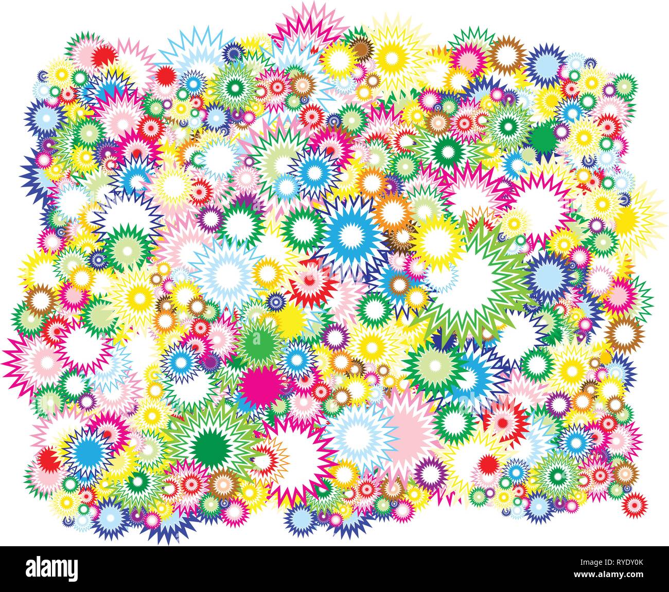 Lot of vivid circles - background / pattern / texture Stock Vector