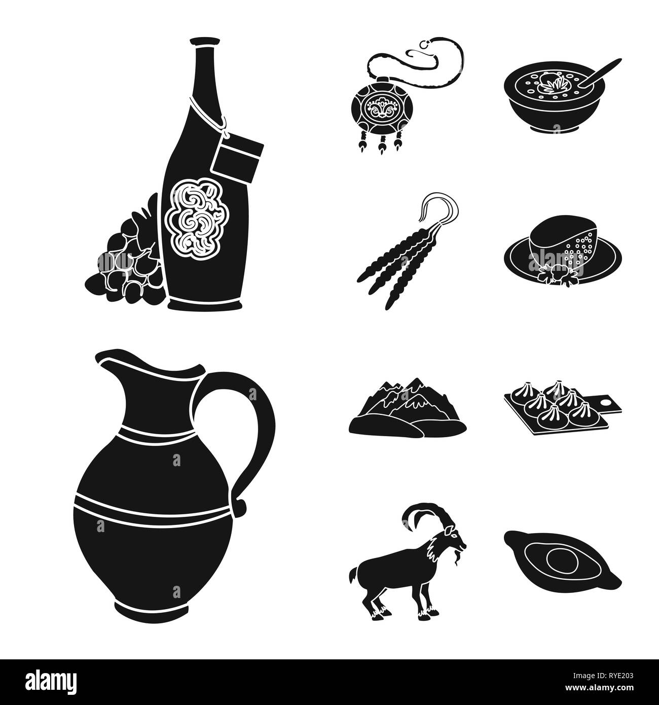 Isolated object of heritage and originality icon. Set of heritage and ...