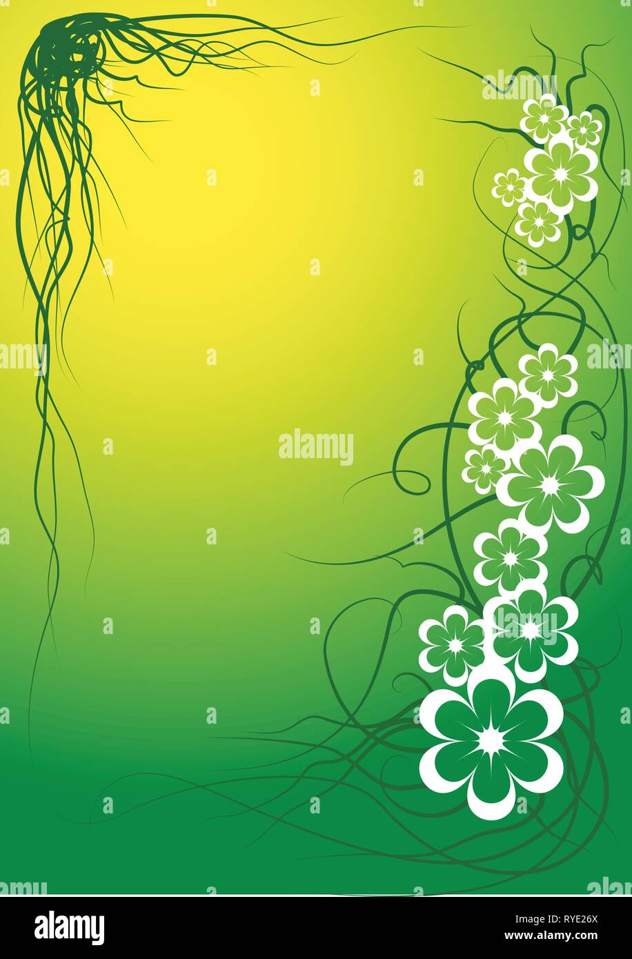 Vector flower frame Stock Vector Image & Art - Alamy