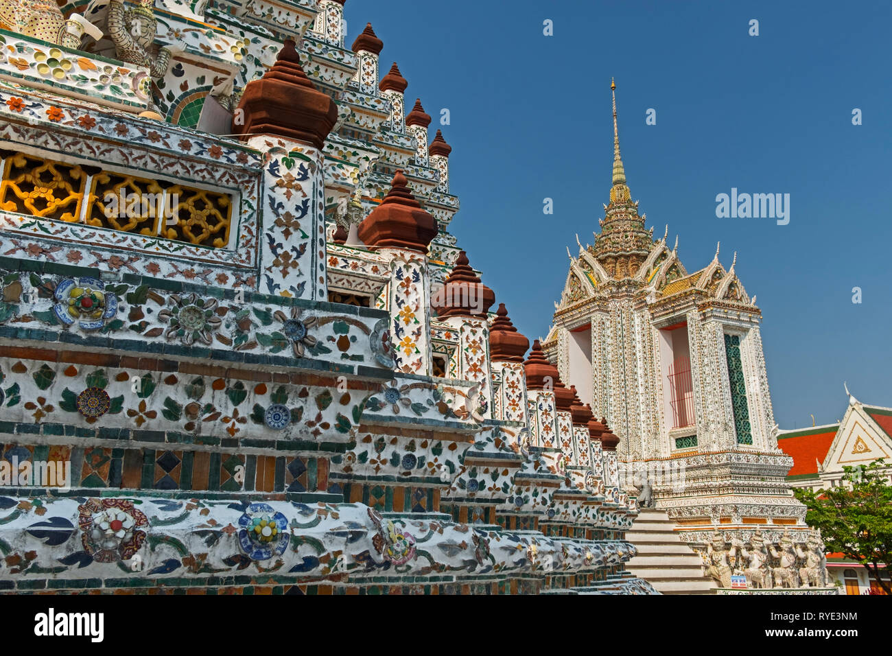 Wat Arun Temple of Dawn Bangkok Thailand Stock Photo