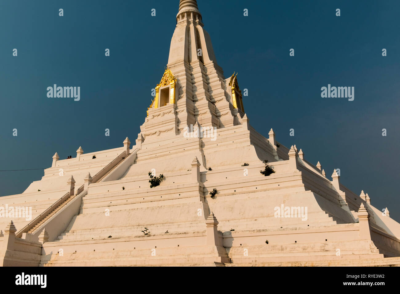 Wat Phukhao Thong Ayutthaya Thailand Stock Photo
