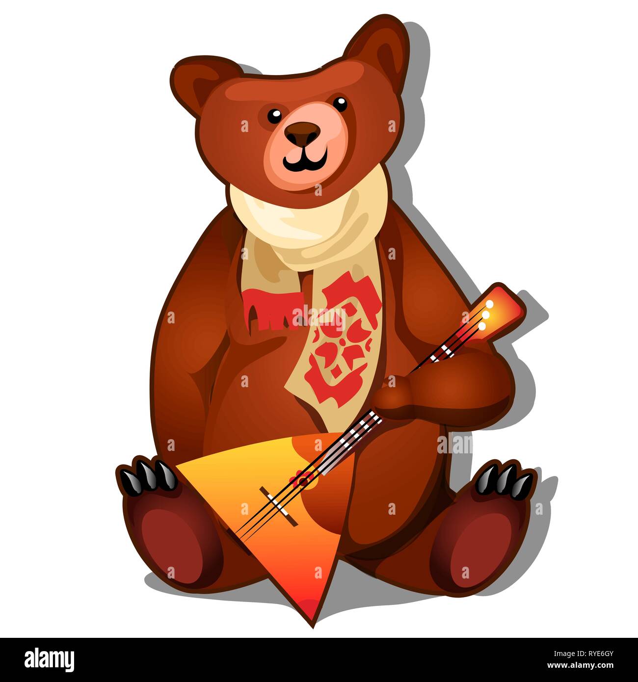 The brown bear holds the national Russian musical instrument balalaika in its paws isolated on white background. Vector cartoon close-up illustration Stock Vector Image & Art - Alamy The brown bear holds the national Russian musical instrument balalaika in its paws isolated on white background. Vector cartoon close-up illustration Stock Vector Image & Art - Alamy