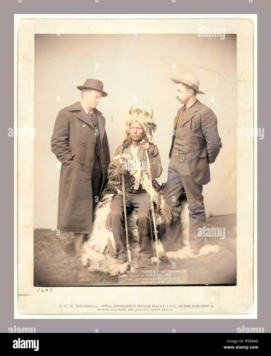 Little, the Instigator of Indian Revolt at Pine Ridge, 1890 Stock Photo