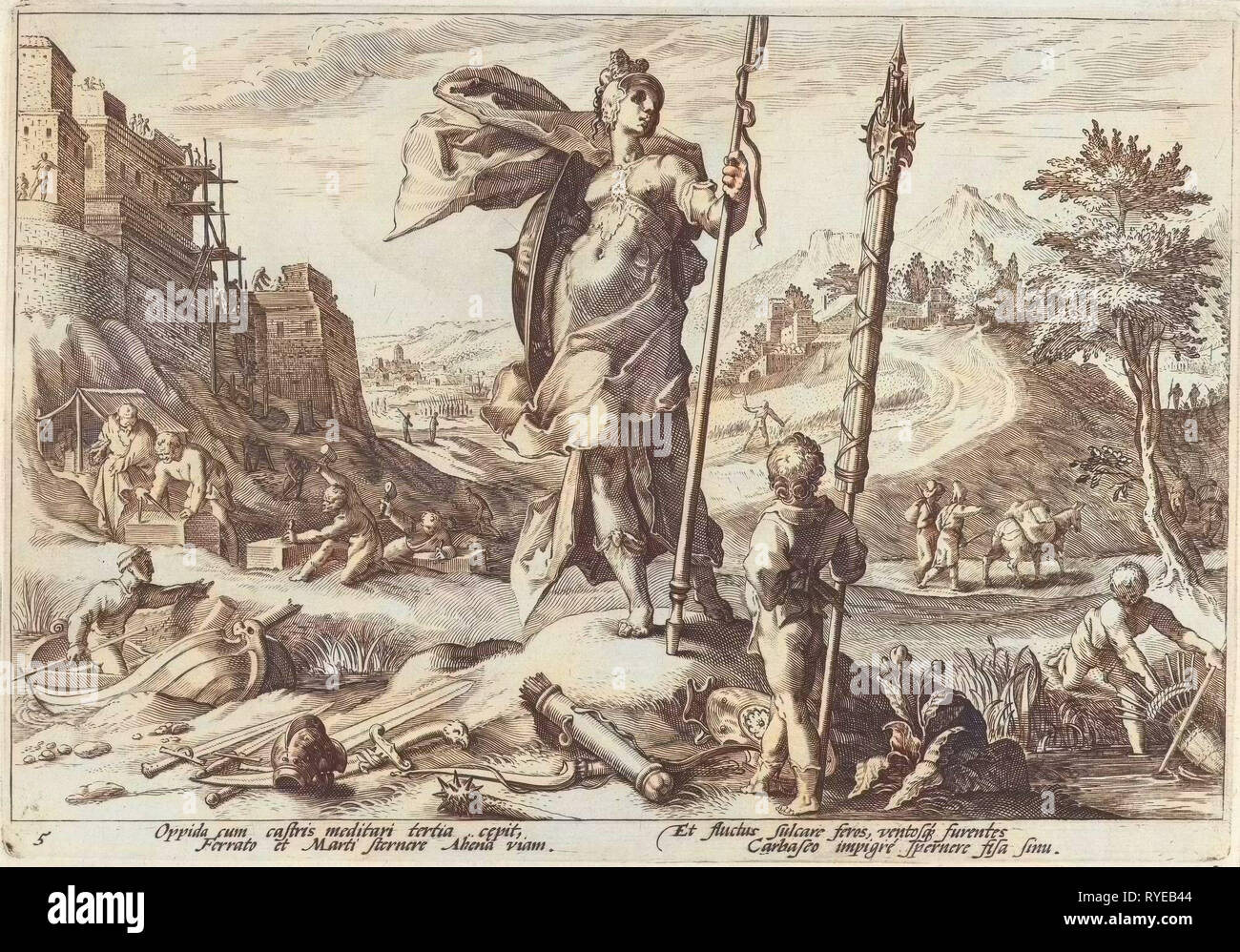 The Bronze Age, Hendrick Goltzius, Franco Estius, 1589 Stock Photo Alamy