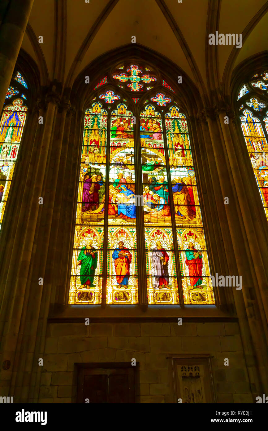 Stained Glass Windows Cologne Cathedral Cologne Germany