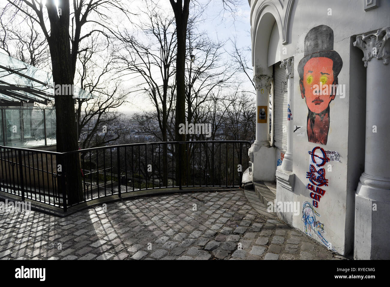 Street Art Montmartre Paris France Stock Photo Alamy