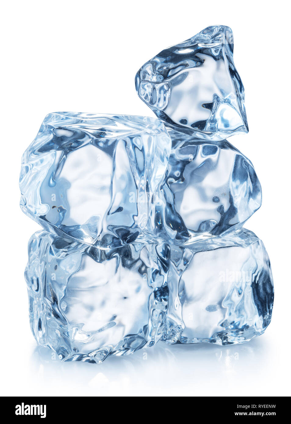 Ice cube pyramid. File contains clipping path Stock Photo - Alamy