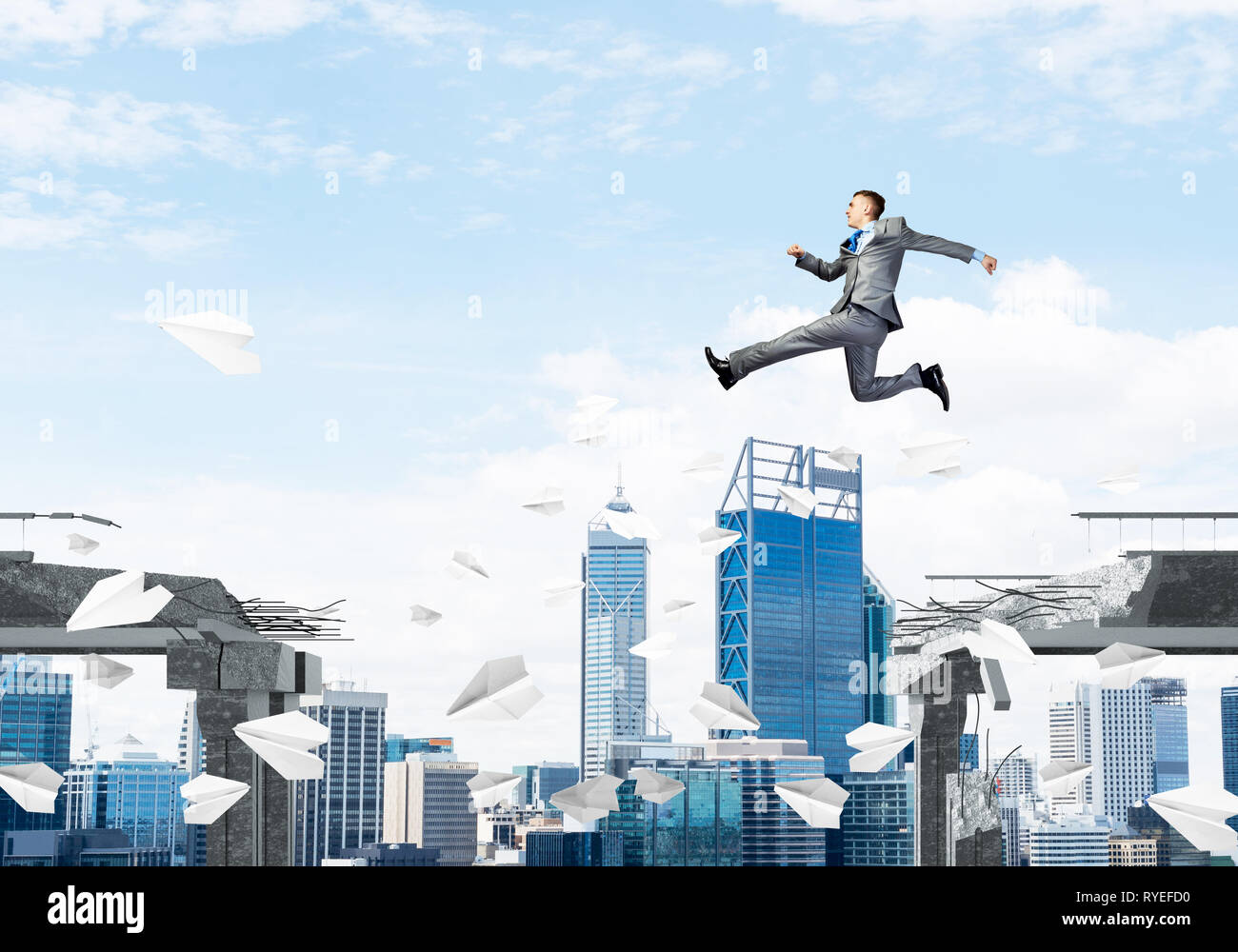 Problem and difficulties overcoming concept Stock Photo - Alamy