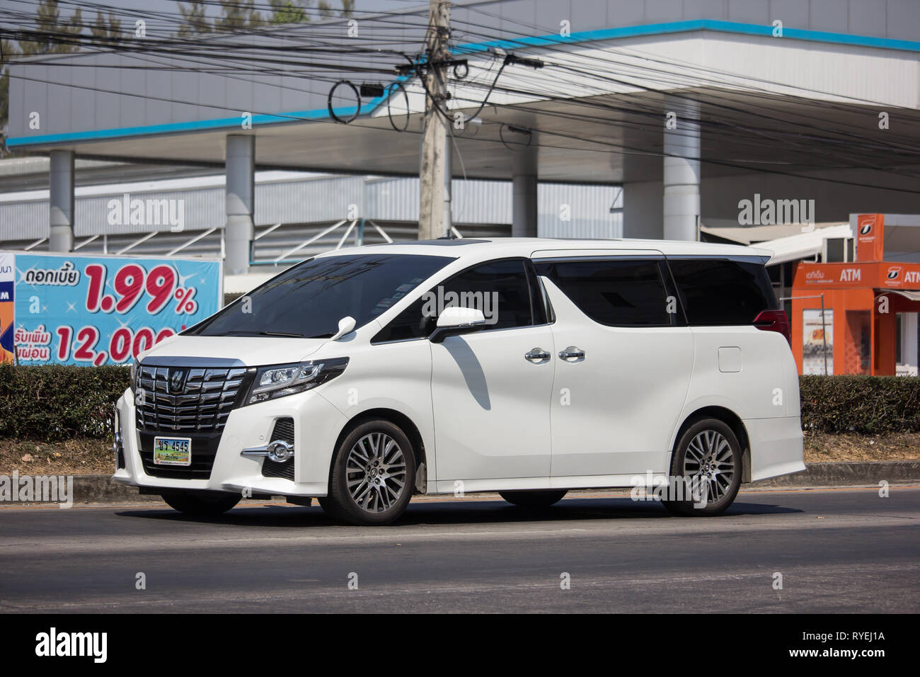 Chiangmai, Thailand - March 1 2019: Private Toyota Alphard luxury Van ...