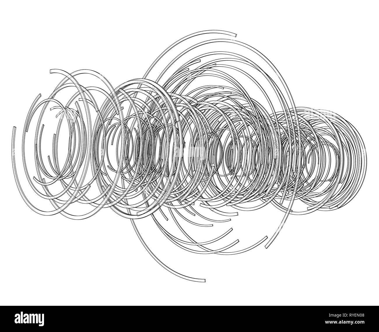Abstract futuristic HUD object. Vector Stock Vector Image & Art - Alamy