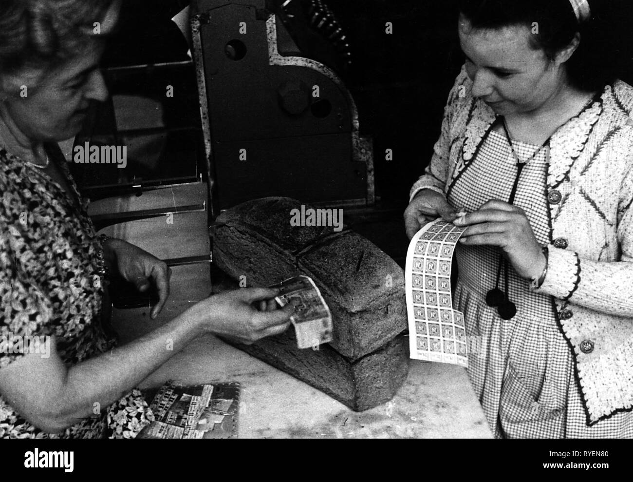 post war period, Germany, poverty, misery, lack of money, customer