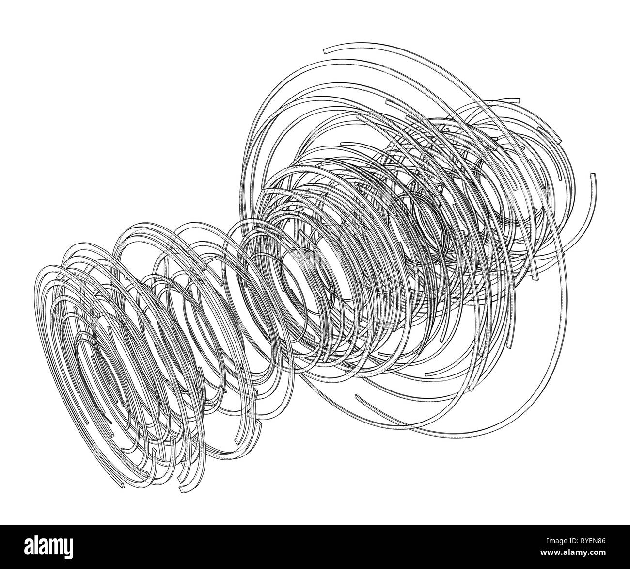 Abstract futuristic HUD object. Vector Stock Vector Image & Art - Alamy