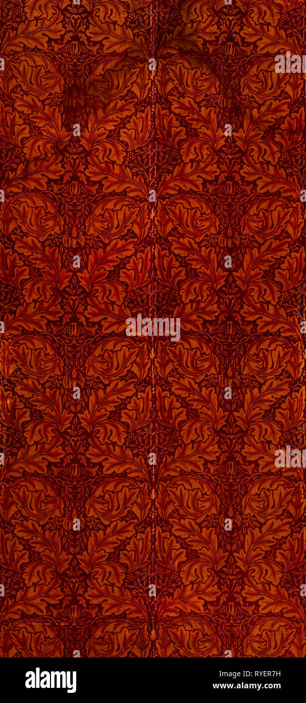 William Morris pattern, Acanthus, fabric design, 1876 Stock Photo