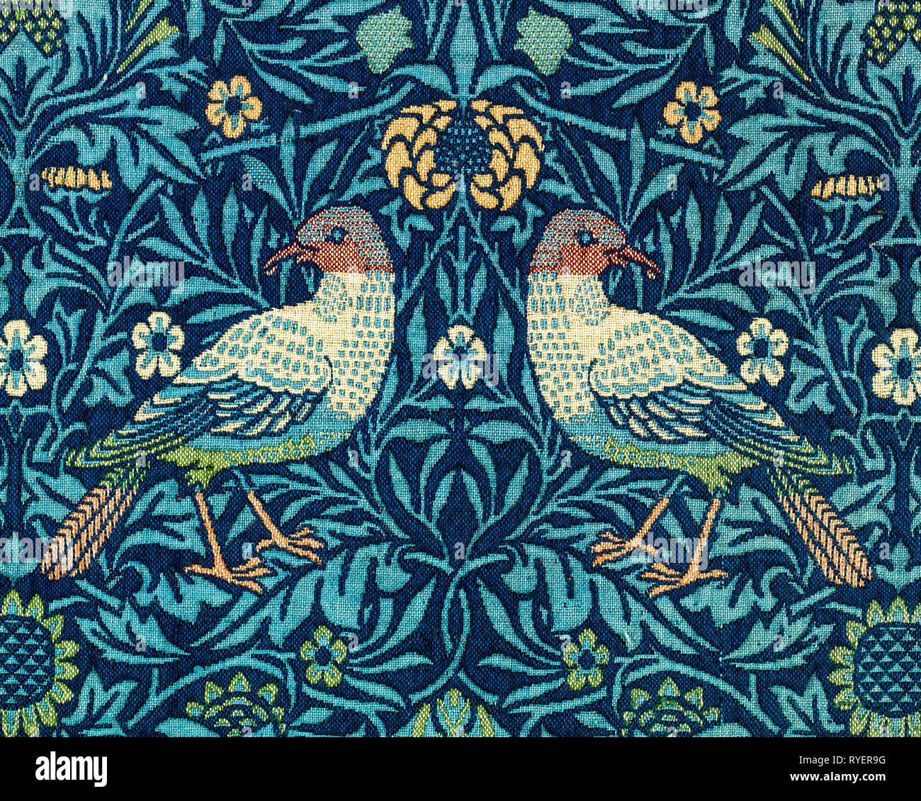 William Morris Bird Pattern Detail Birds Fabric Design 1878 Stock Photo Alamy